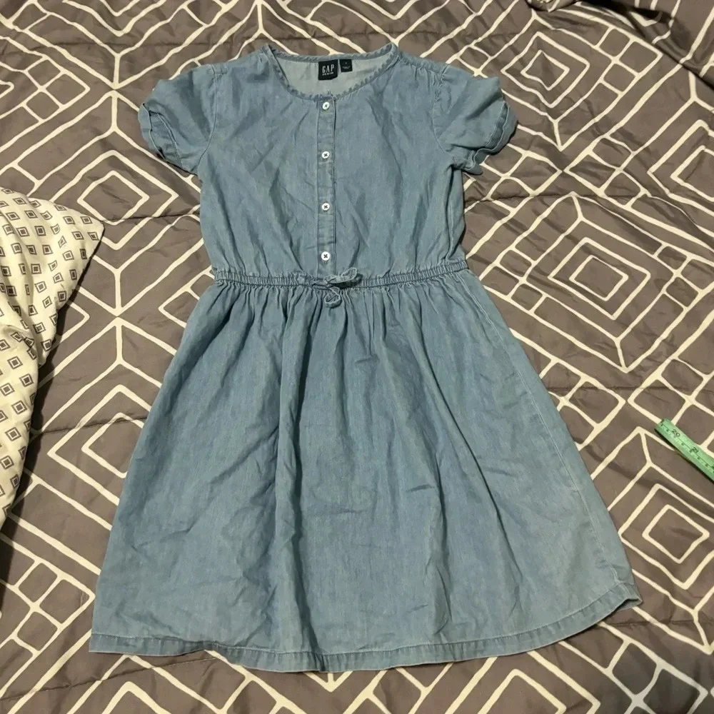 GAP KIDS size M Chambray Dress perfect condition